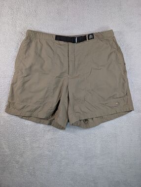 Mountain Hardwear Belted Shorts Womens XL Tan Hiking Outdoor